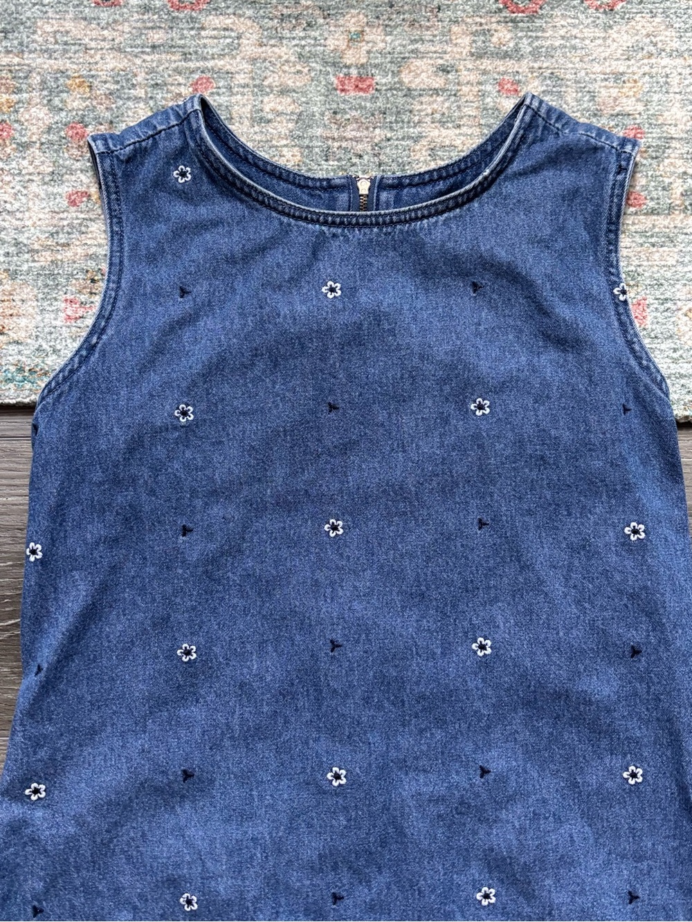 ⭐️A.M.I.⭐️ Embroidered Denim Dress - Picture 3 of 5
